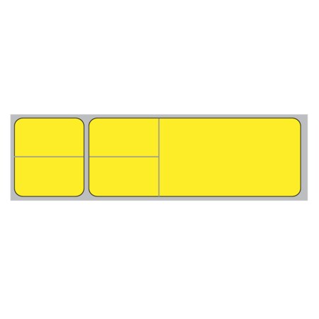 Nevs Misys/Sunquest - Multi Set Label MSL - Knife-Cut 1 3 x 4 3, PK8 CB-SUN-7KB-FYEL